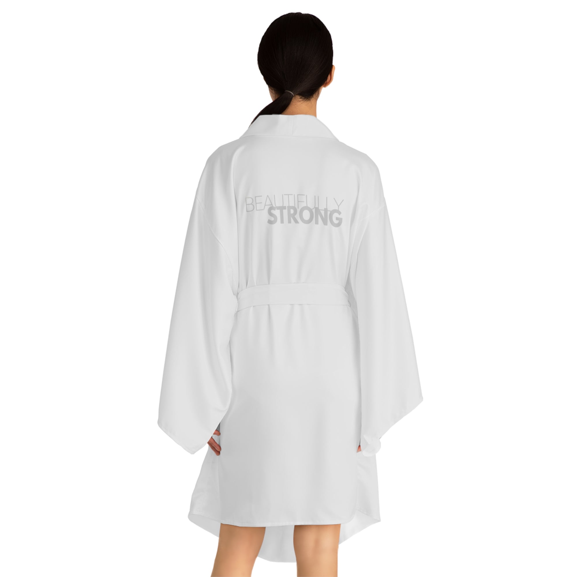 Beautifully Strong Long Sleeve Kimono Robe - Relaxing Loungewear, Spa Gift, Self-Care Gift, Cozy Homewear, Elegant Nightwear