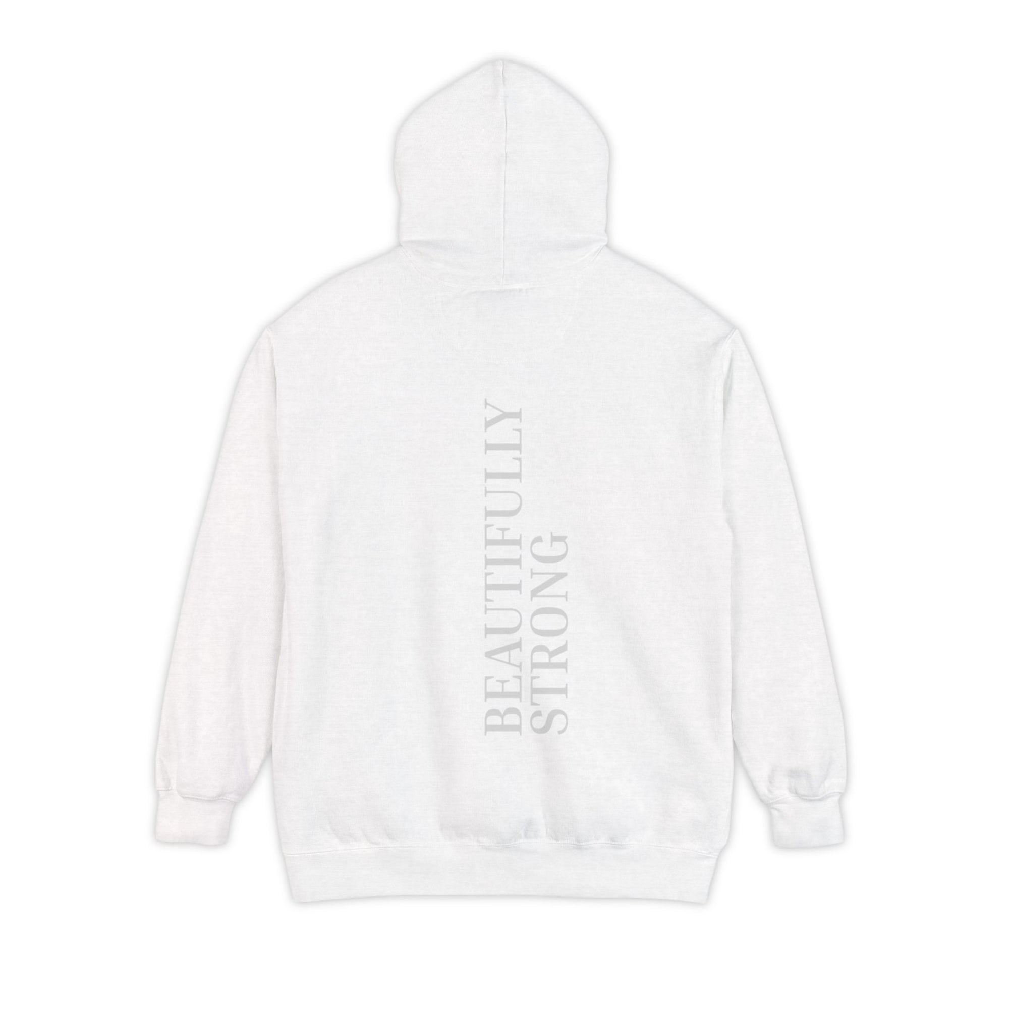Beautifully Strong Unisex Hoodie, Cozy Pullover, Gift for Her, Motivational Apparel, Everyday Comfort, Casual Wear
