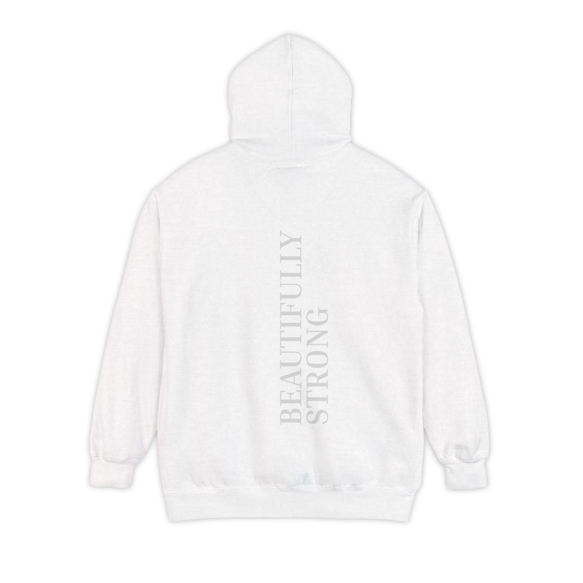 Beautifully Strong Unisex Hoodie, Cozy Pullover, Gift for Her, Motivational Apparel, Everyday Comfort, Casual Wear
