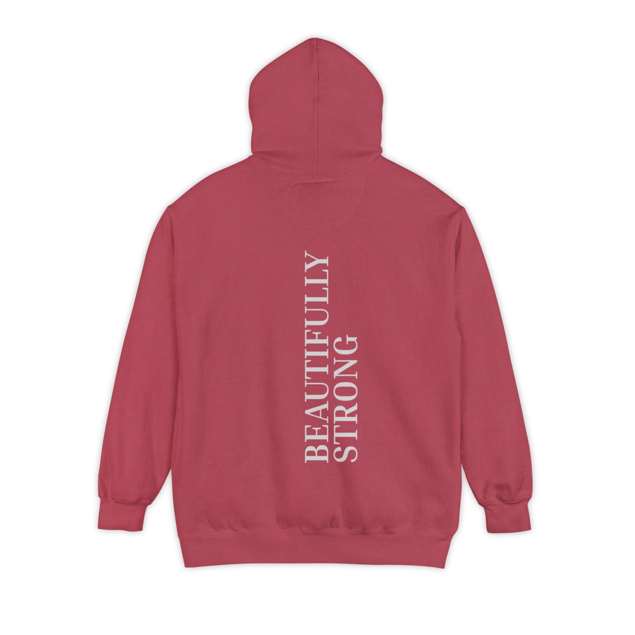 Beautifully Strong Unisex Hoodie, Cozy Pullover, Gift for Her, Motivational Apparel, Everyday Comfort, Casual Wear