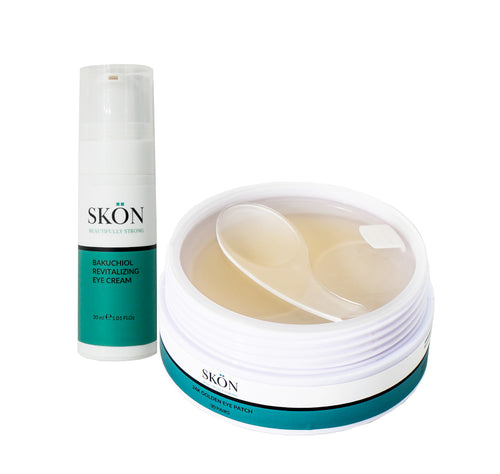 SKÖN Bright Eyes Bundle with eye cream and golden eye patches